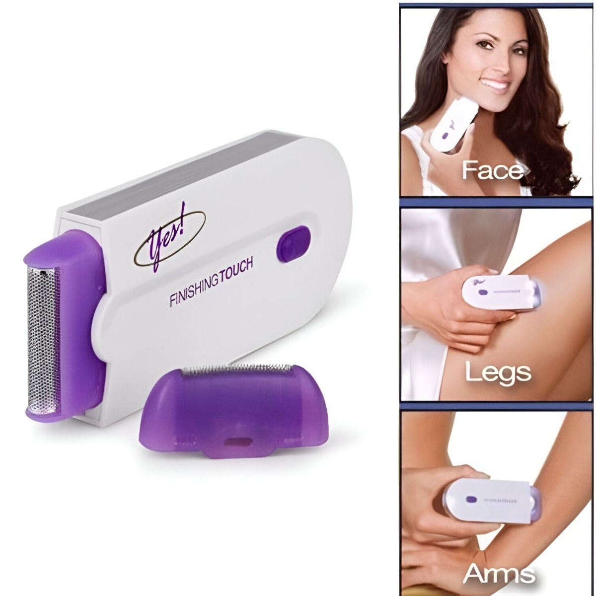 Hair Remover - Hair Eraser for Girls - Hair Remover Machine for Women - Face & Body Hair Remover Eraser for Girls - Hair Remover Machine for Men - Yes Finishing Touch Laser Hair Remover Instant Pain Free Removal machine