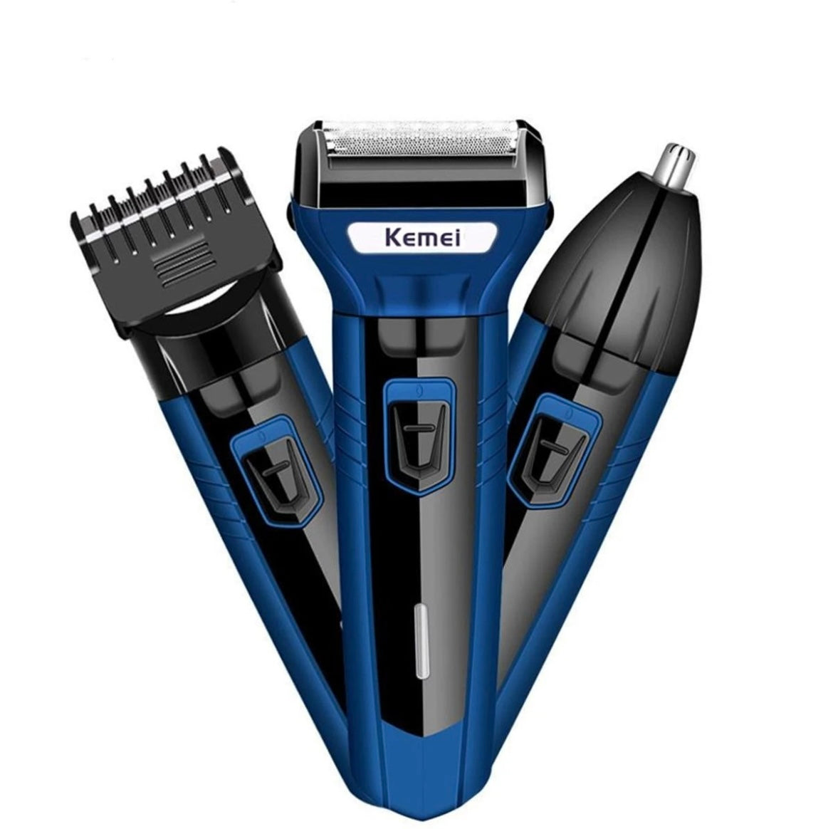 •Kemei KM-6330 3 in 1 Professional Hair Trimmer Super Grooming Kit Shaver Clipper Nose Trimmer•