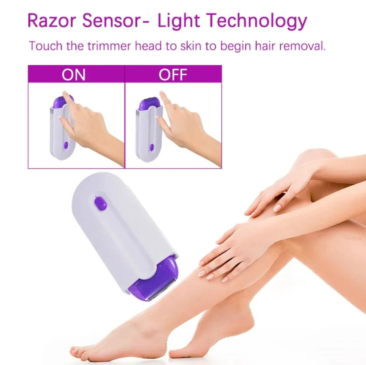 Hair Remover - Hair Eraser for Girls - Hair Remover Machine for Women - Face & Body Hair Remover Eraser for Girls - Hair Remover Machine for Men - Yes Finishing Touch Laser Hair Remover Instant Pain Free Removal machine